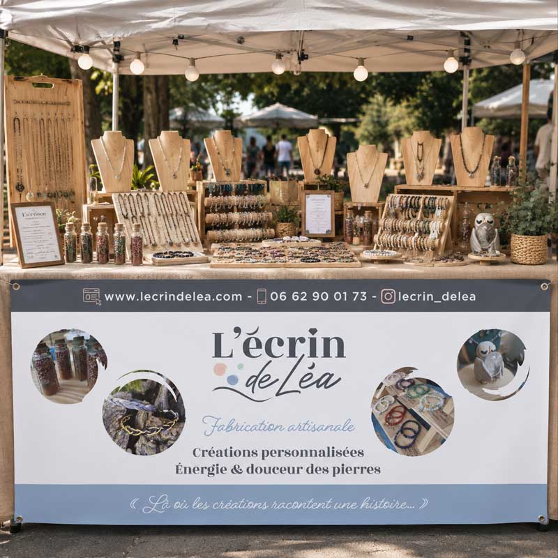 création-graphique-bache-marché-artisanal